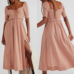 XS free people sunshine season midi dress